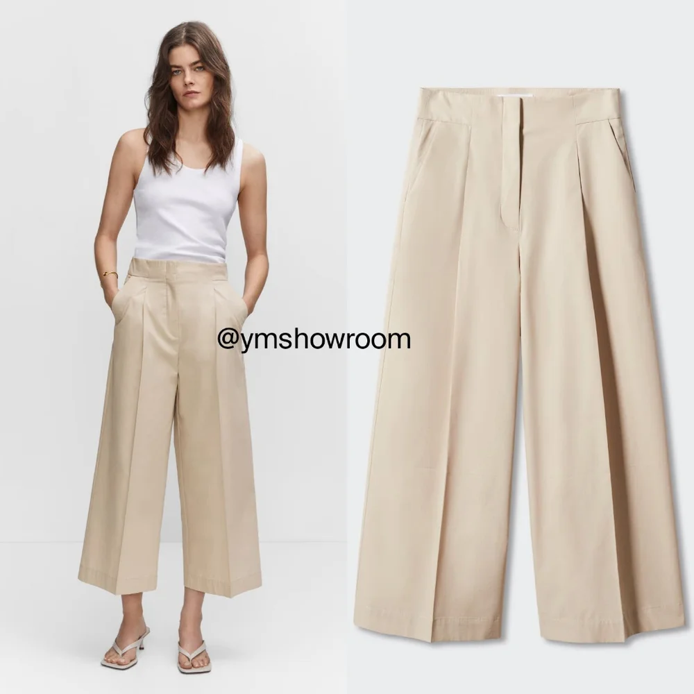 MANGO Cotton Culottes - Picture 1 of 4